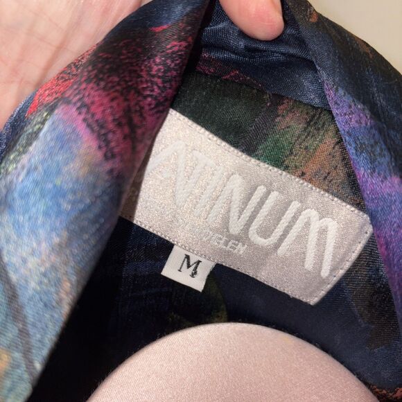 Platinum By Dorothy Schoelen Blazer Womens Size Medium Jacket Style No 2948 Blue - Picture 6 of 11